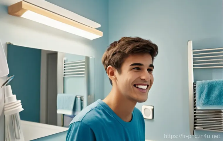 보건소에서의 구강 검진 후기 - **Prompt:** A brightly lit, modern French dental clinic reception area. A friendly female receptioni...